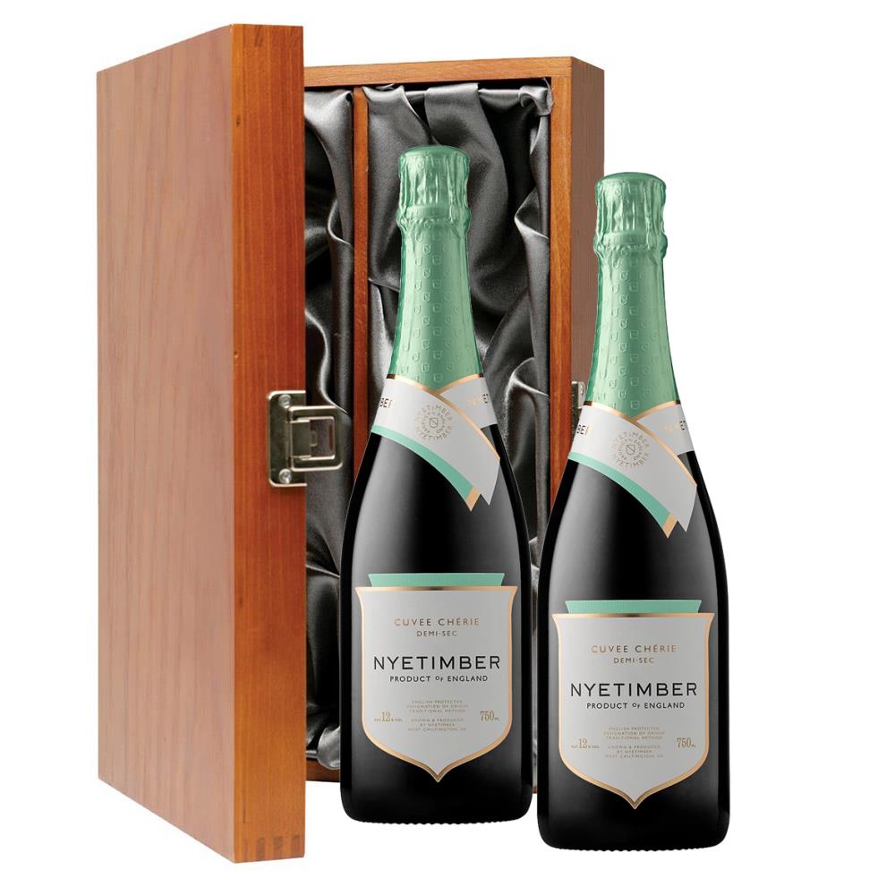 Nyetimber Demi-Sec English Sparkling Wine 75cl Twin Luxury Gift Boxed (2x75cl)